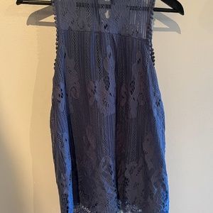 Taylor & Sage high neck lace tank top